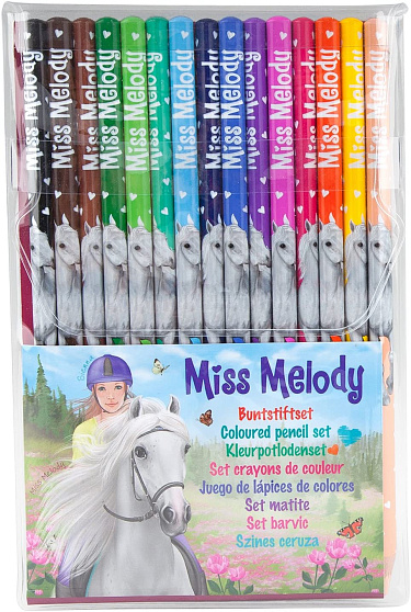 Набор цветных карандашей, Miss Melody
